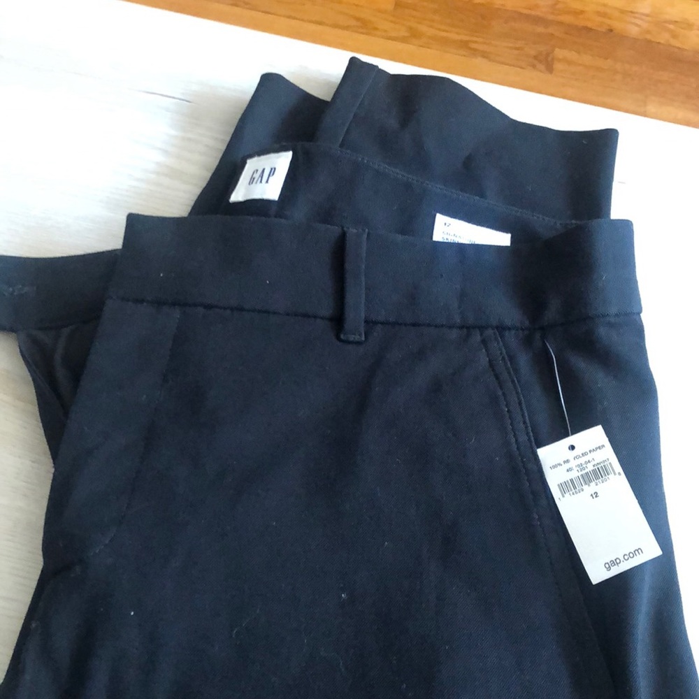 NWT Gap signature skinny ankle pants black size 12
